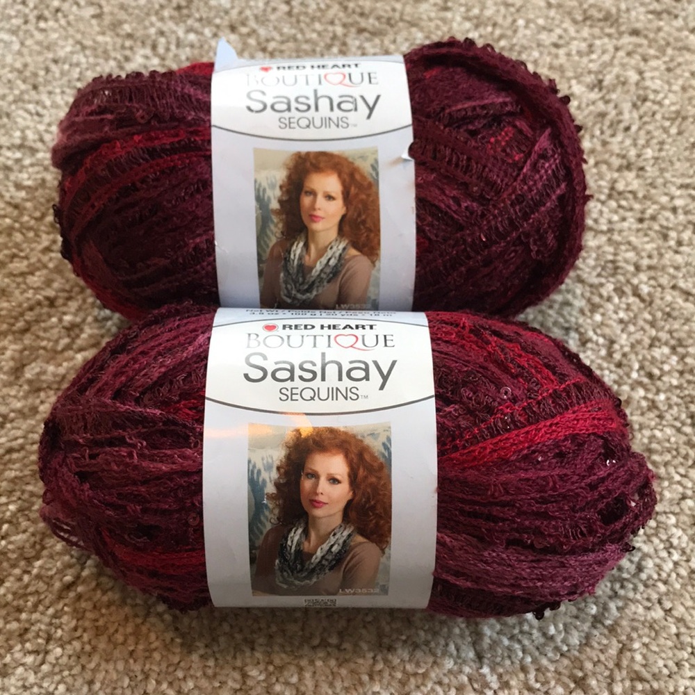 Red Heart Boutique Sashay Sequins Yarn - NWT